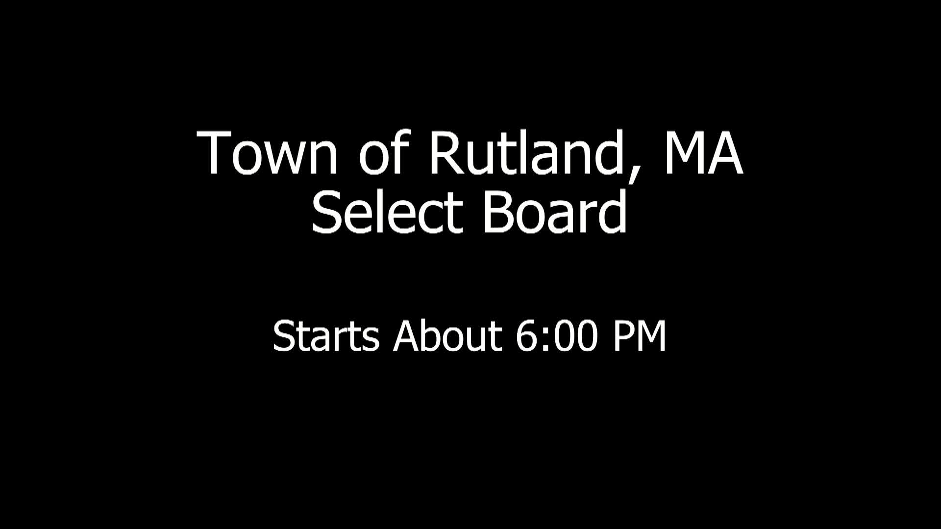 Board of Selectmen, September 29, 2025