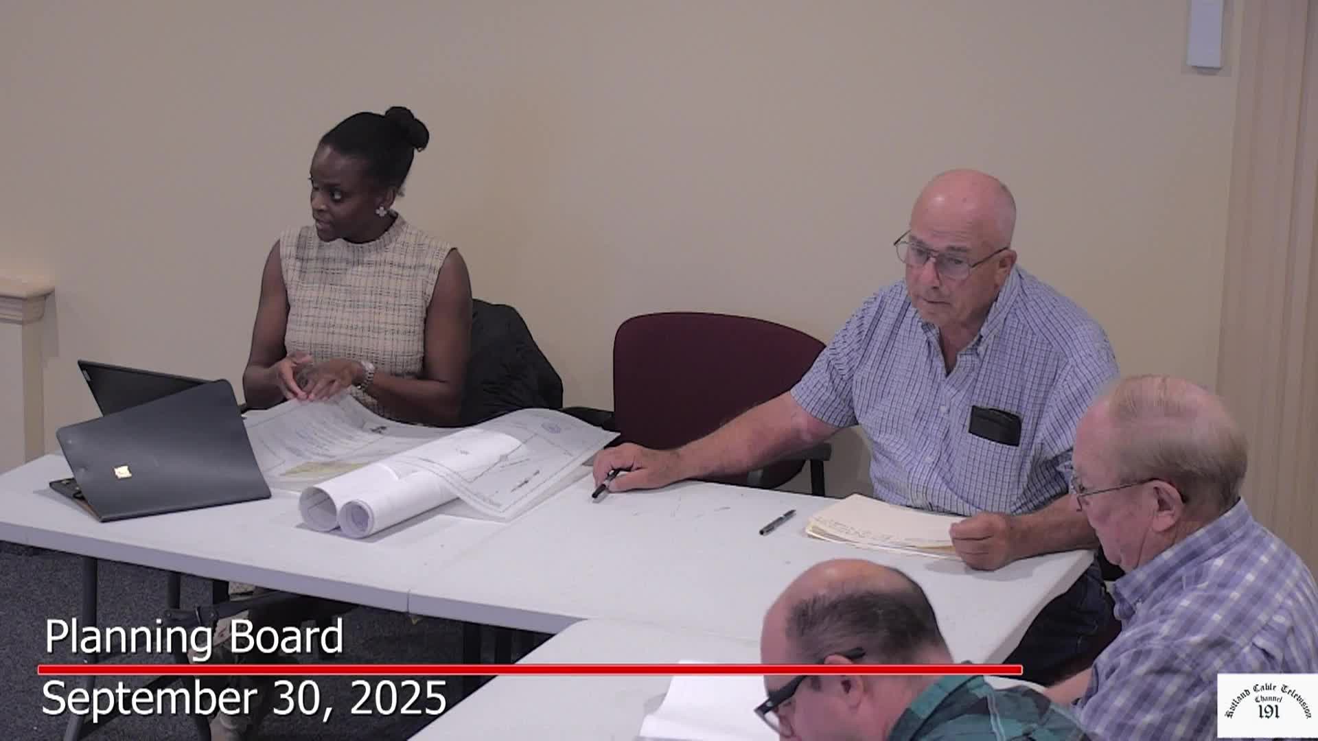 Planning Board September 30, 2025