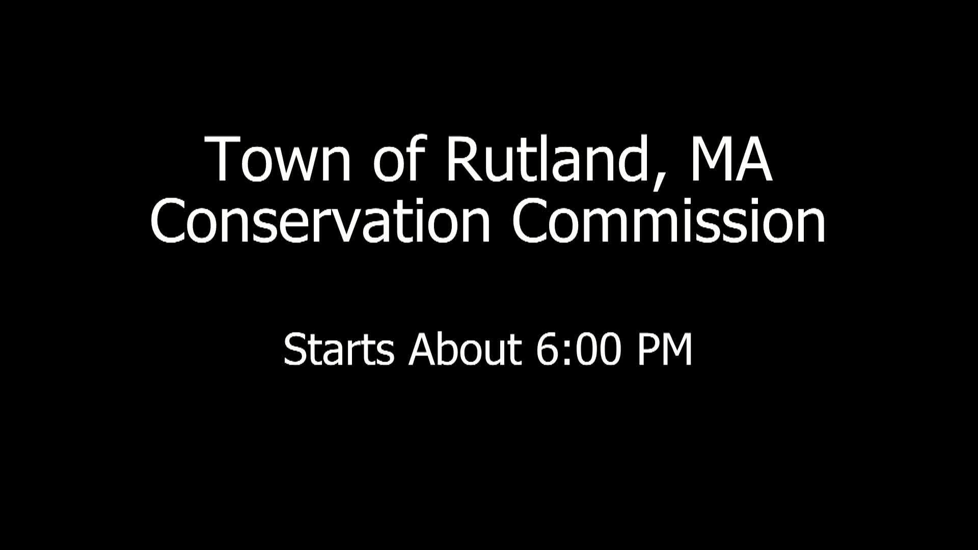 Conservation Commission (Live)