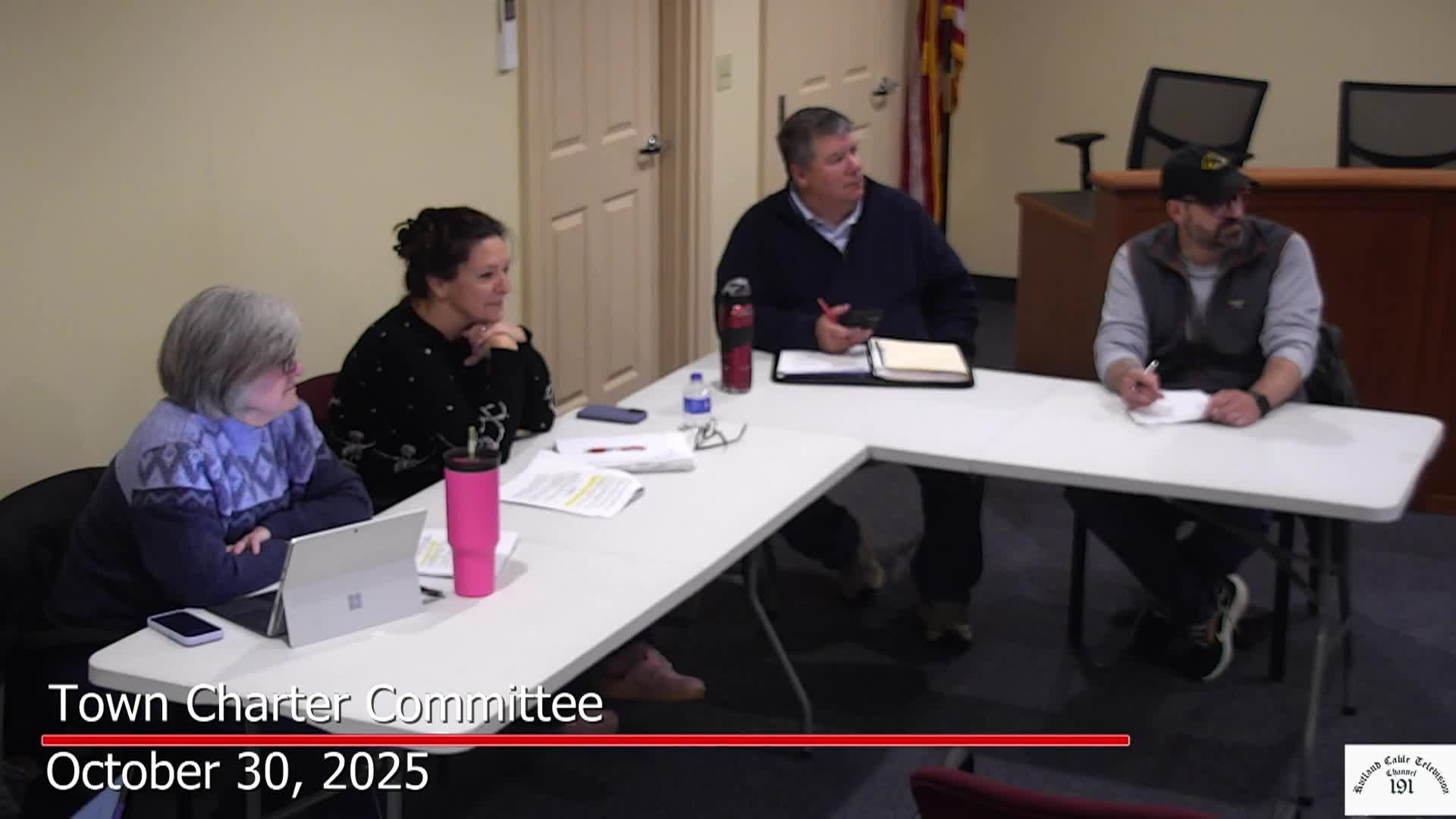 Town Charter Committee, October 30, 20225