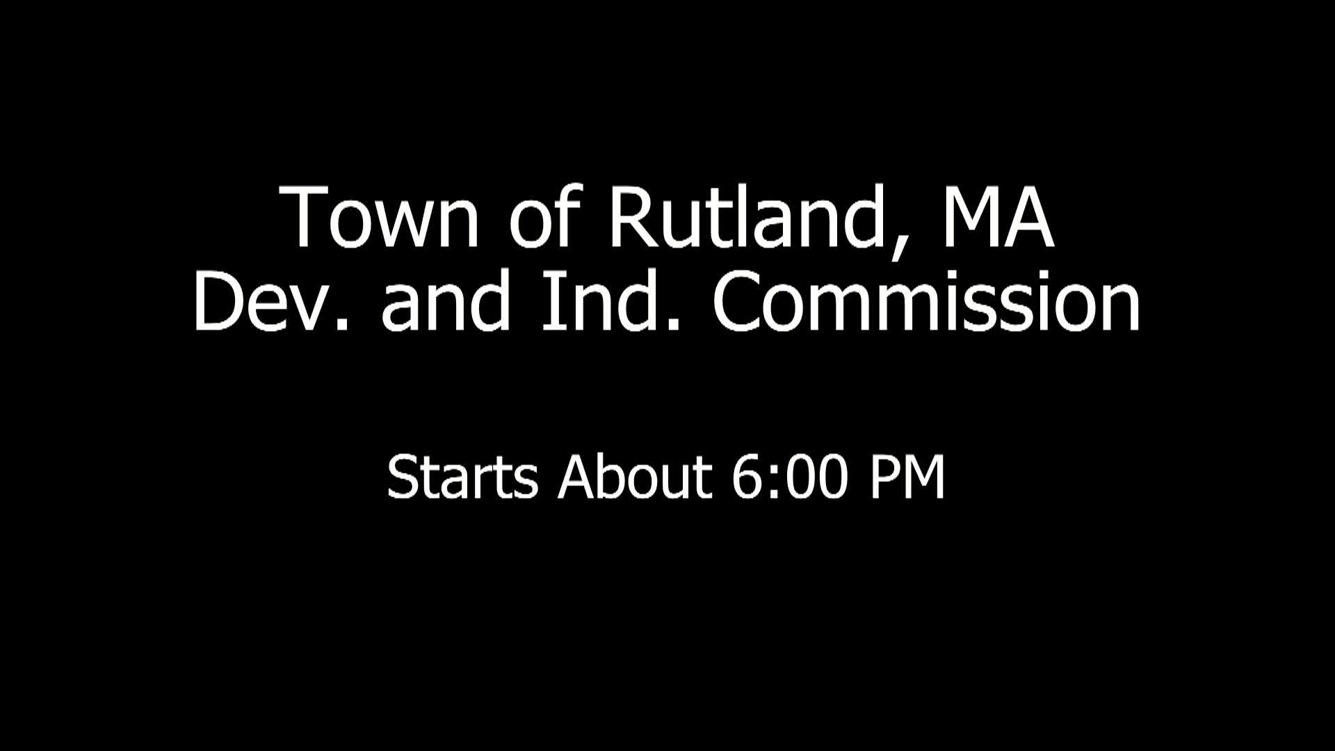 Rutland Development & Industrial Commission (Live)