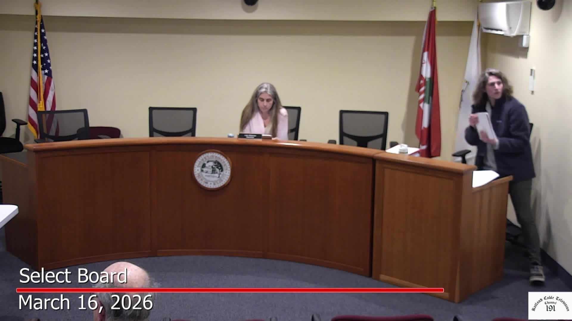 Select Board - March 16, 2026