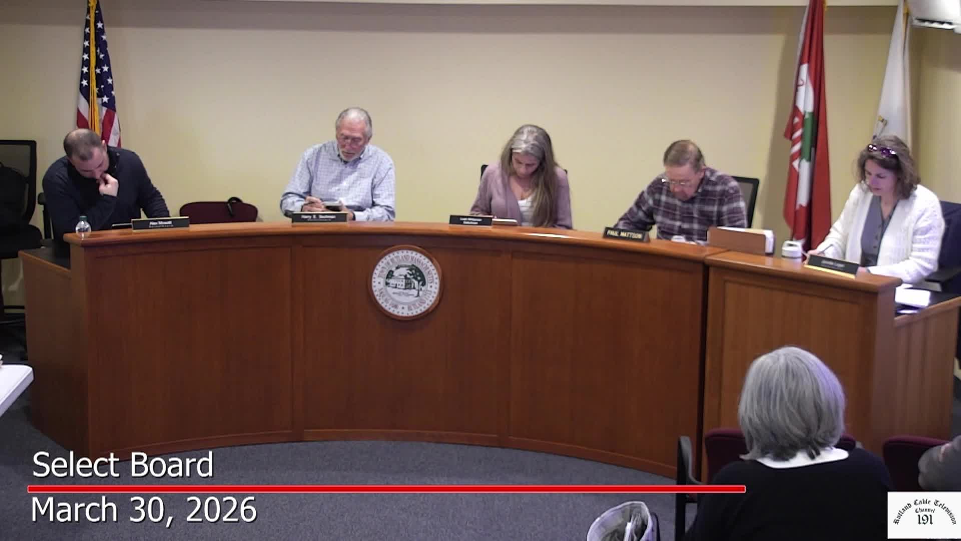 Select Board - March 30, 2026