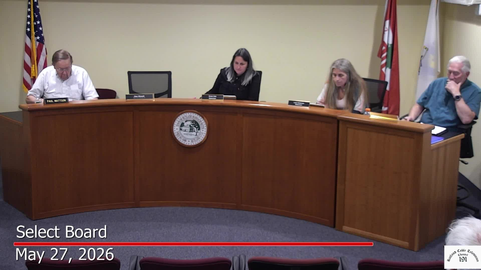 Select Board - May 27, 2026