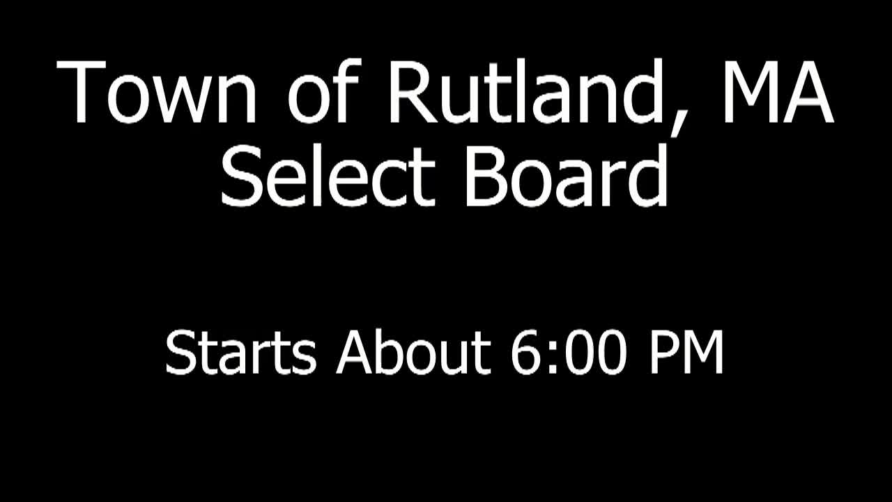 Select Board - July 6, 2026